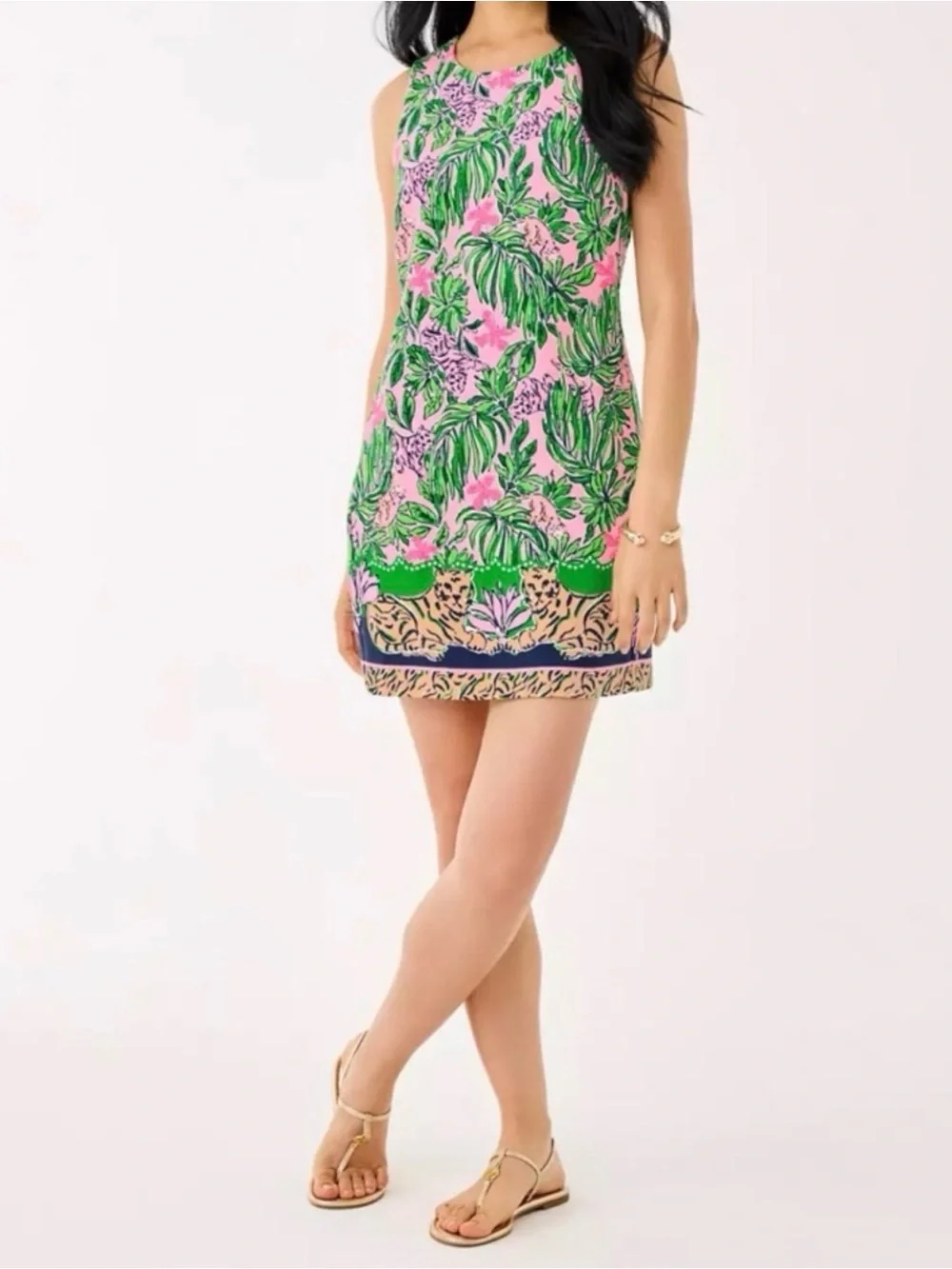 NWT Lilly Pulitzer 16 Edita Shift Dress “Conch Shell Pink Roaring With Joy” - Picture 8 of 13